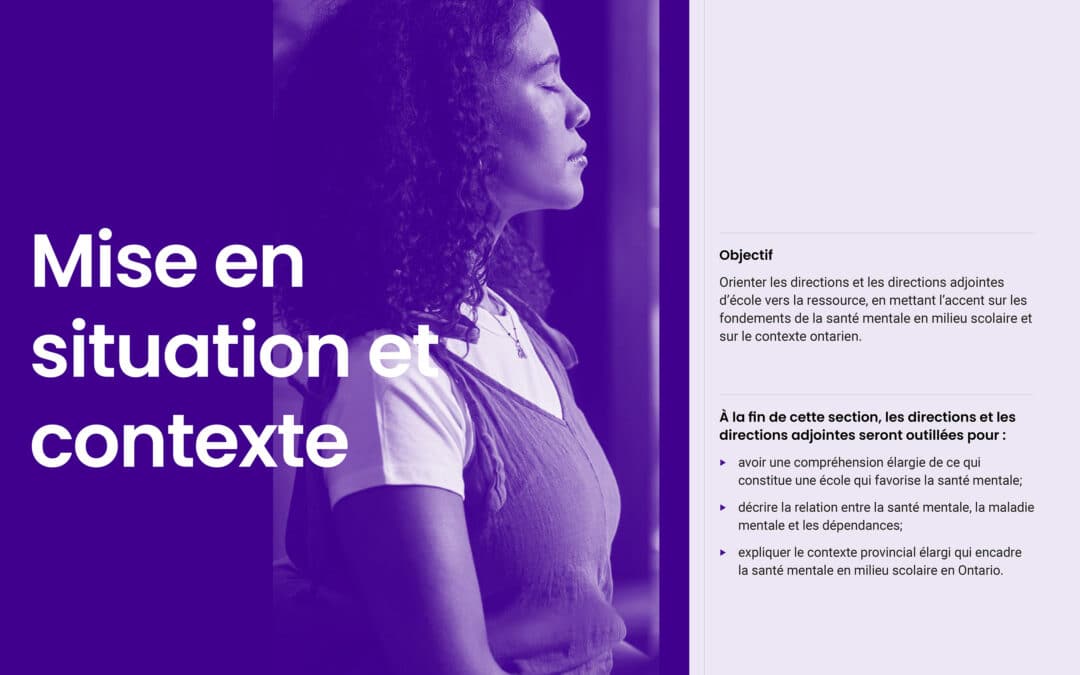 Mise en situation et contexte