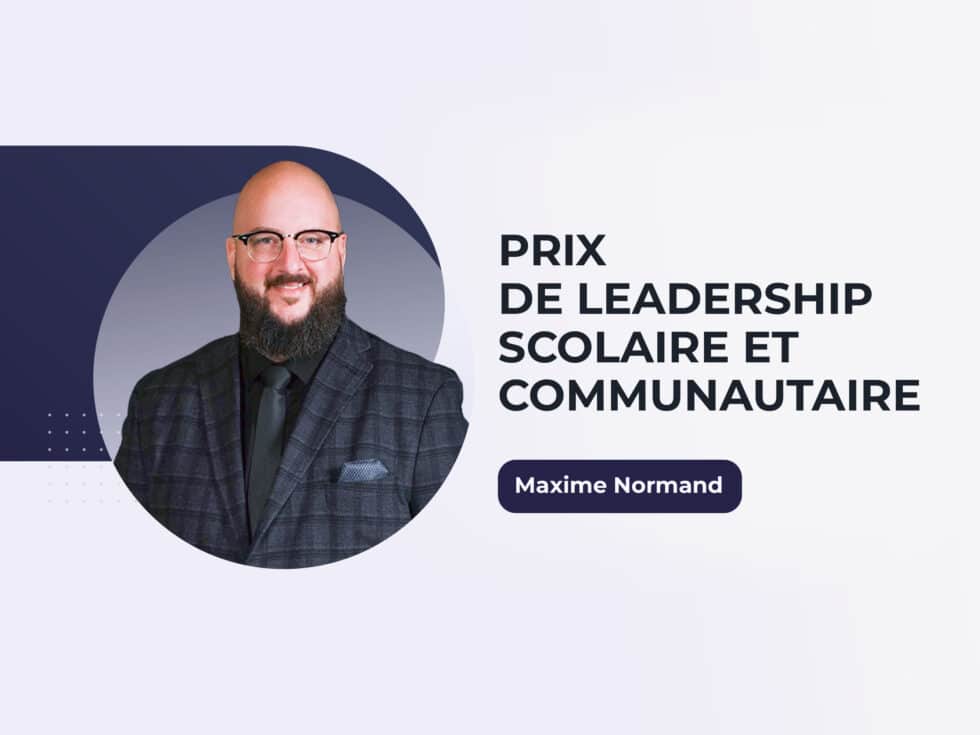 Maxime Normand – Prix de reconnaissance 2025
